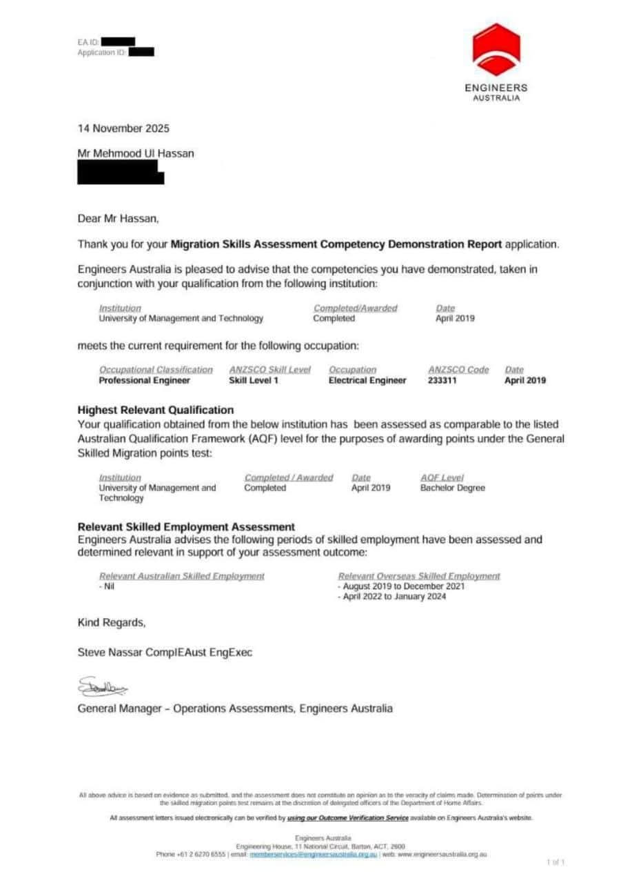 Civil Engineer CDR Sample